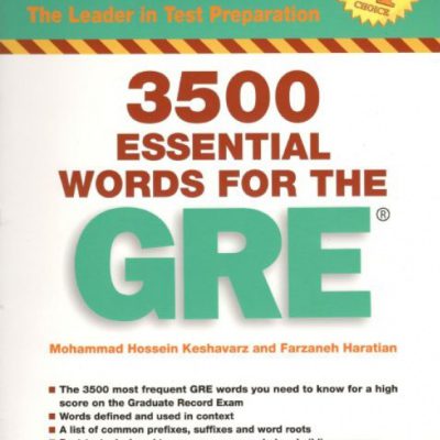 کتاب اسنشیال وردز فور جی ار ای 3500 Essential Words For The GRE اثر دکتر کشاورز