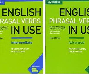 مجموعه 2 جلدی کتاب زبان انگلیش فریزال ورب این یوز English Phrasal Verbs in Use