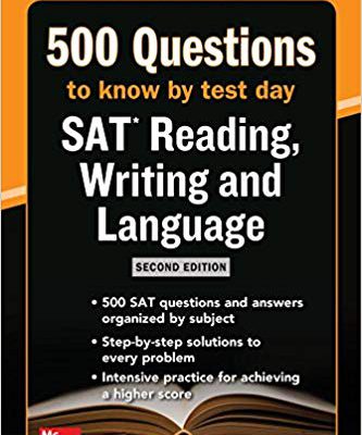 کتاب آزمون اس ای تی 500 SAT Reading Writing and Language Questions to Know by Test Day